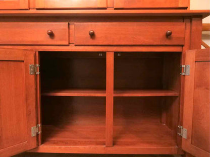 Thomasville Maple 3 Glass Doors 2 Drawers & 3 Lower Doors  Hutch