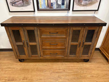 Industrial Rustic Sideboard On Casters