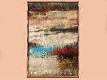 Living Color II Oil Print On Canvas Black & Silver Bead Frame