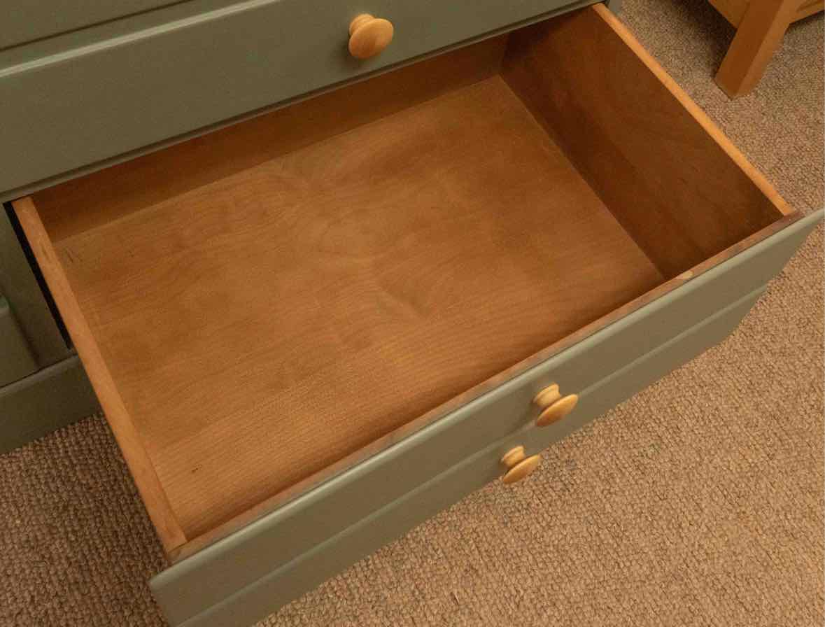Eucalyptus Green Finish 6 Drawer Dresser