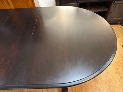 Bermex Extension Oval Dining Table in Espresso