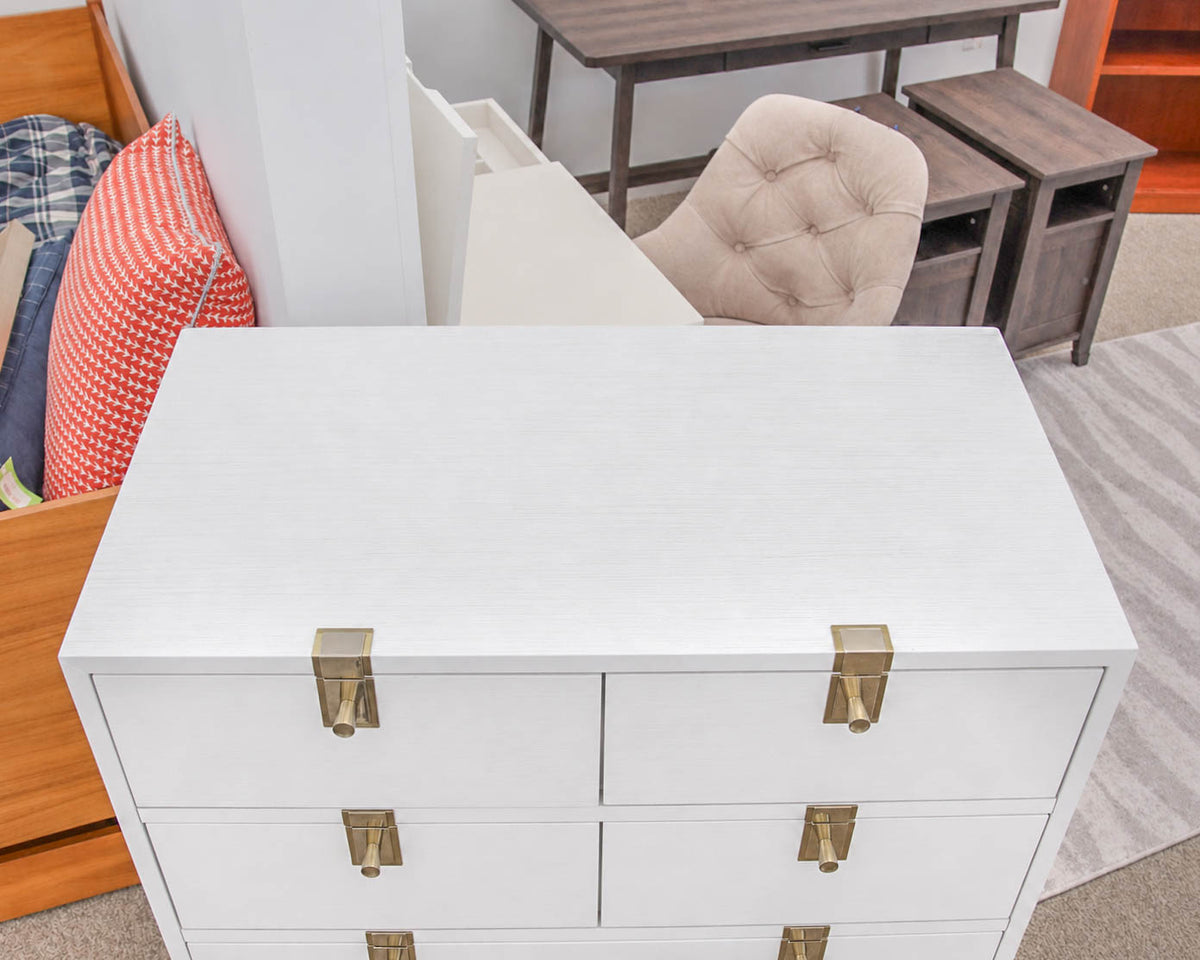 Anthropologie "Ingram" 7 Drawer Dresser in White Finish