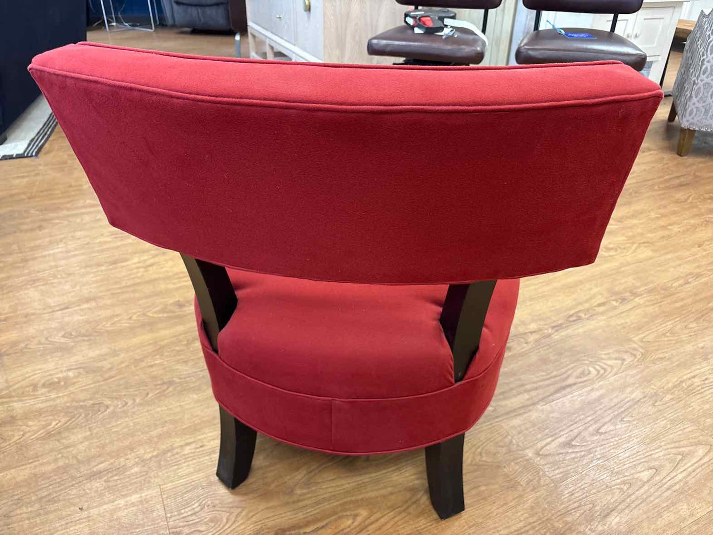 MG+BW MCM-Style Deep Red Accent Chair