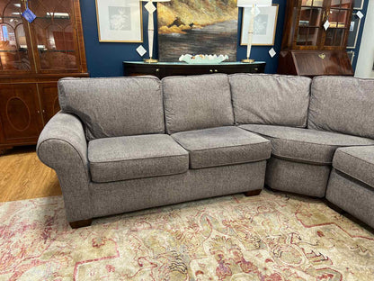 Flexsteel Curved Grey Sectional