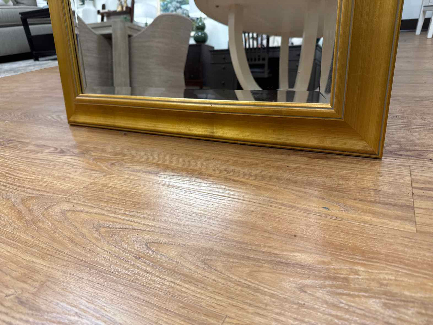 Pottery Barn Gold Rectangular Mirror