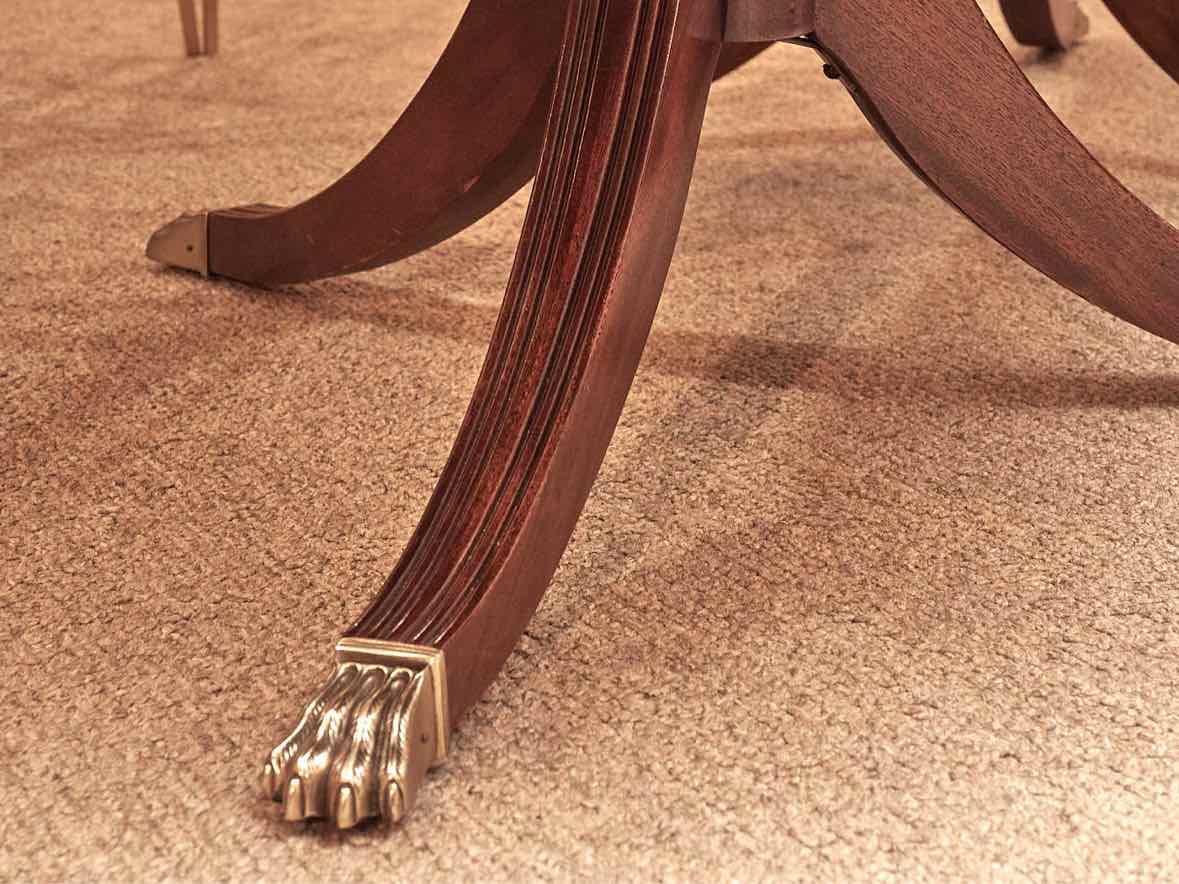Ethan Allen Mahogany Double Pedestal Dining Table