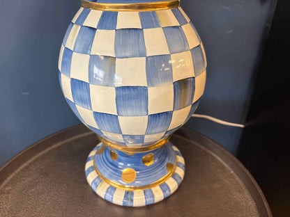 McKenzie Childs 'Royal Check'  Globe Table Lamp