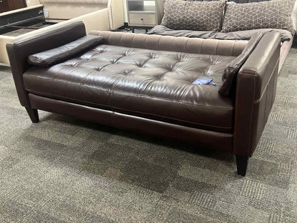 Italian Leather Tufted Daybed