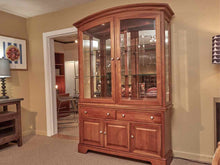 Stanley Cherry (2) Glass Door (2) Glass Shelf/3 Drawer 2 Door China  Hutch