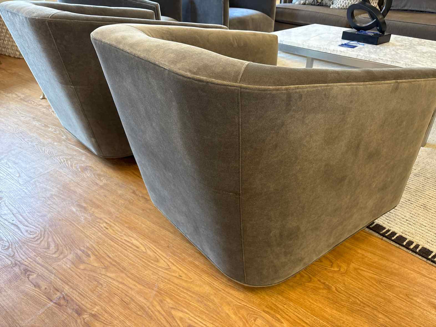 Pair of Mitchell Gold + Bob Williams 'Cooper' Swivel Chairs