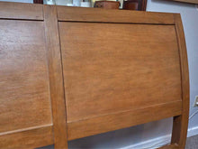 Crate & Barrel ' Dawson' Rustic Oak Queen Bed