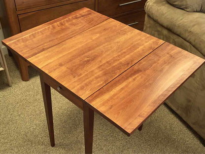 Pair of Benchmade Solid Cherry Dropleaf Tables