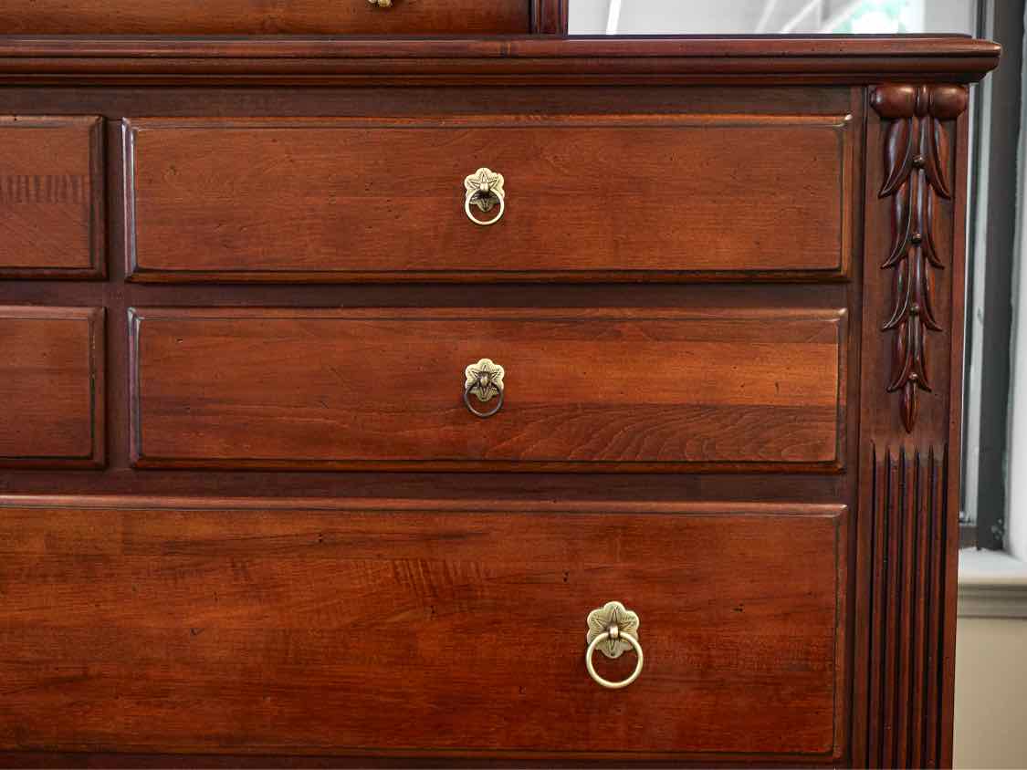 Ethan Allen British Classics Dawson Tall Dresser with Pivot Mirror