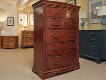Mahogany Veneer 5 Drawer Chest