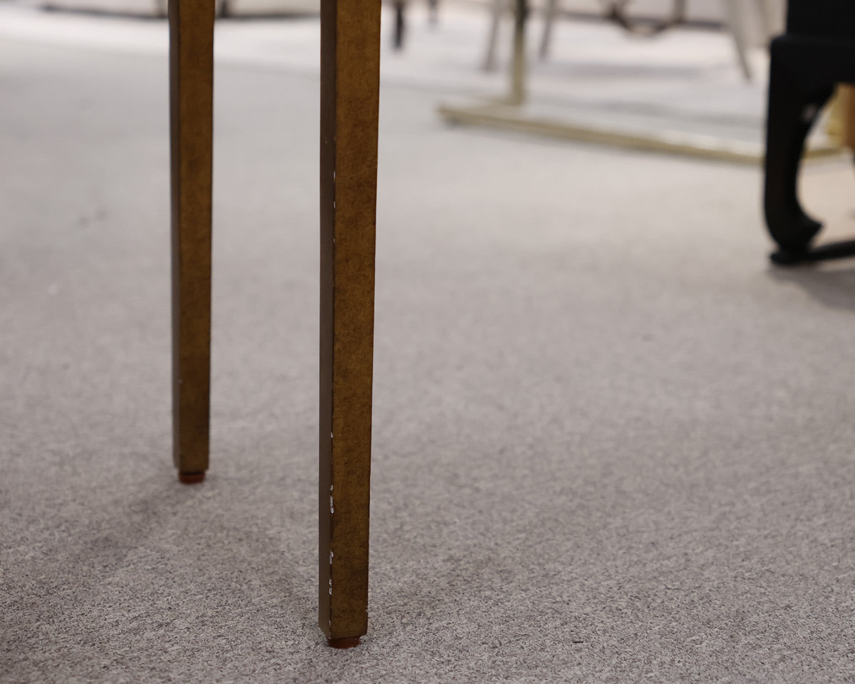 "Frank" Console in Burnished Gold Finish and Copper Shagreen