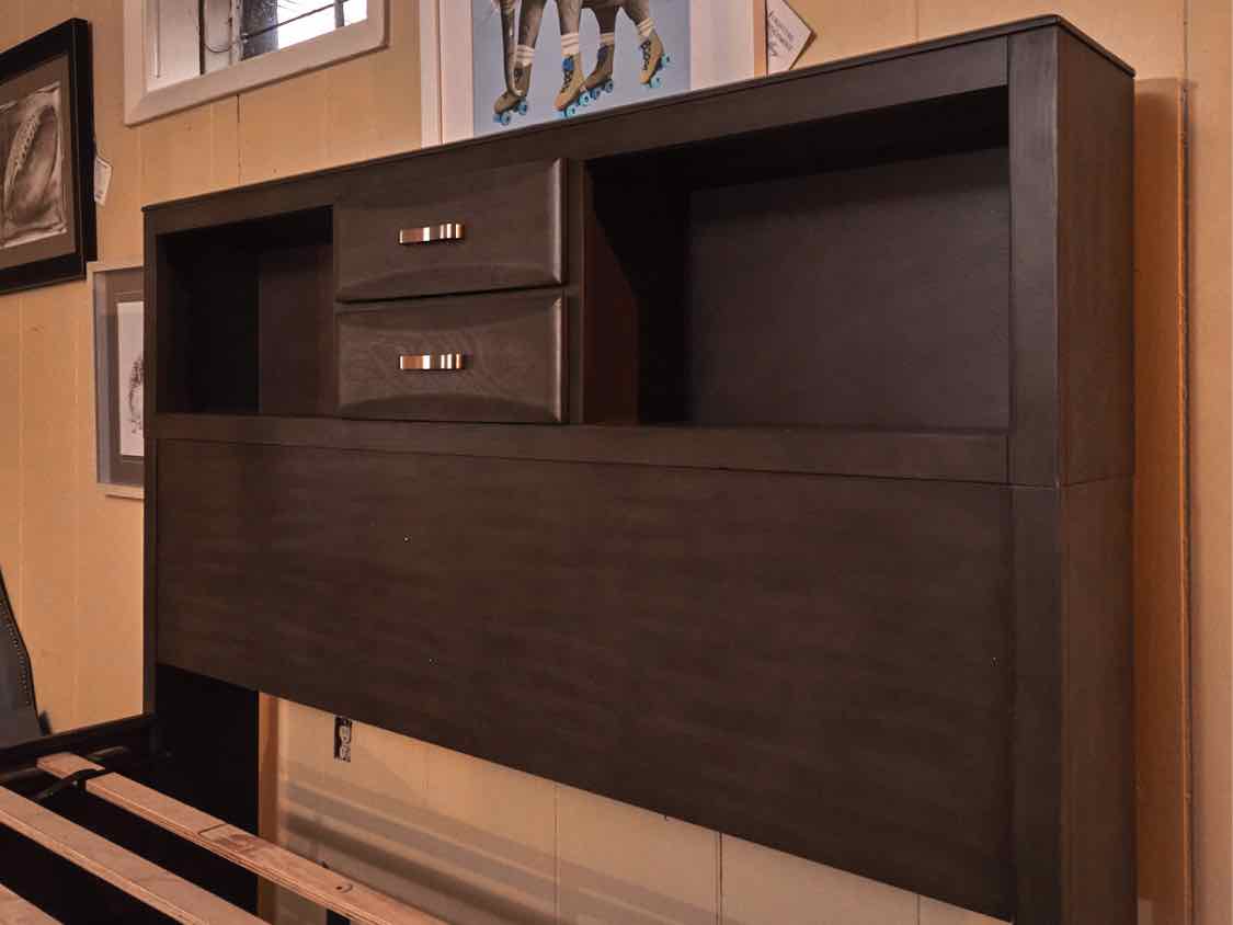 Ashley Furniture Queen 6 Drawer Storage  Bed In Slate Grey Finish