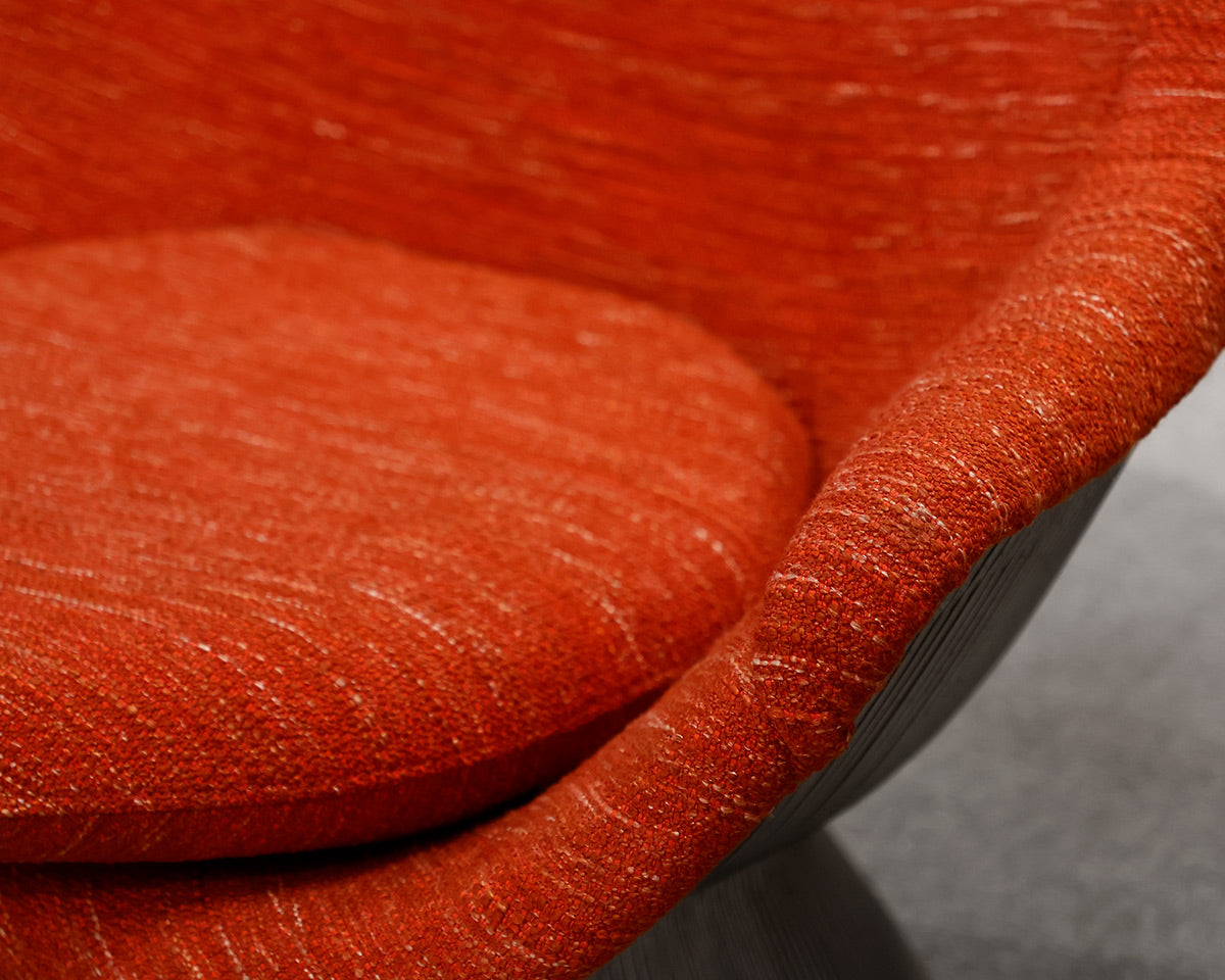 Original Restored Planter Easy Chair and Ottoman