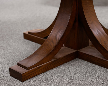 Dark Oak pedestal Dining Tables