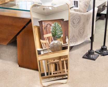 Freeform Mirror in Soft Gold Frame