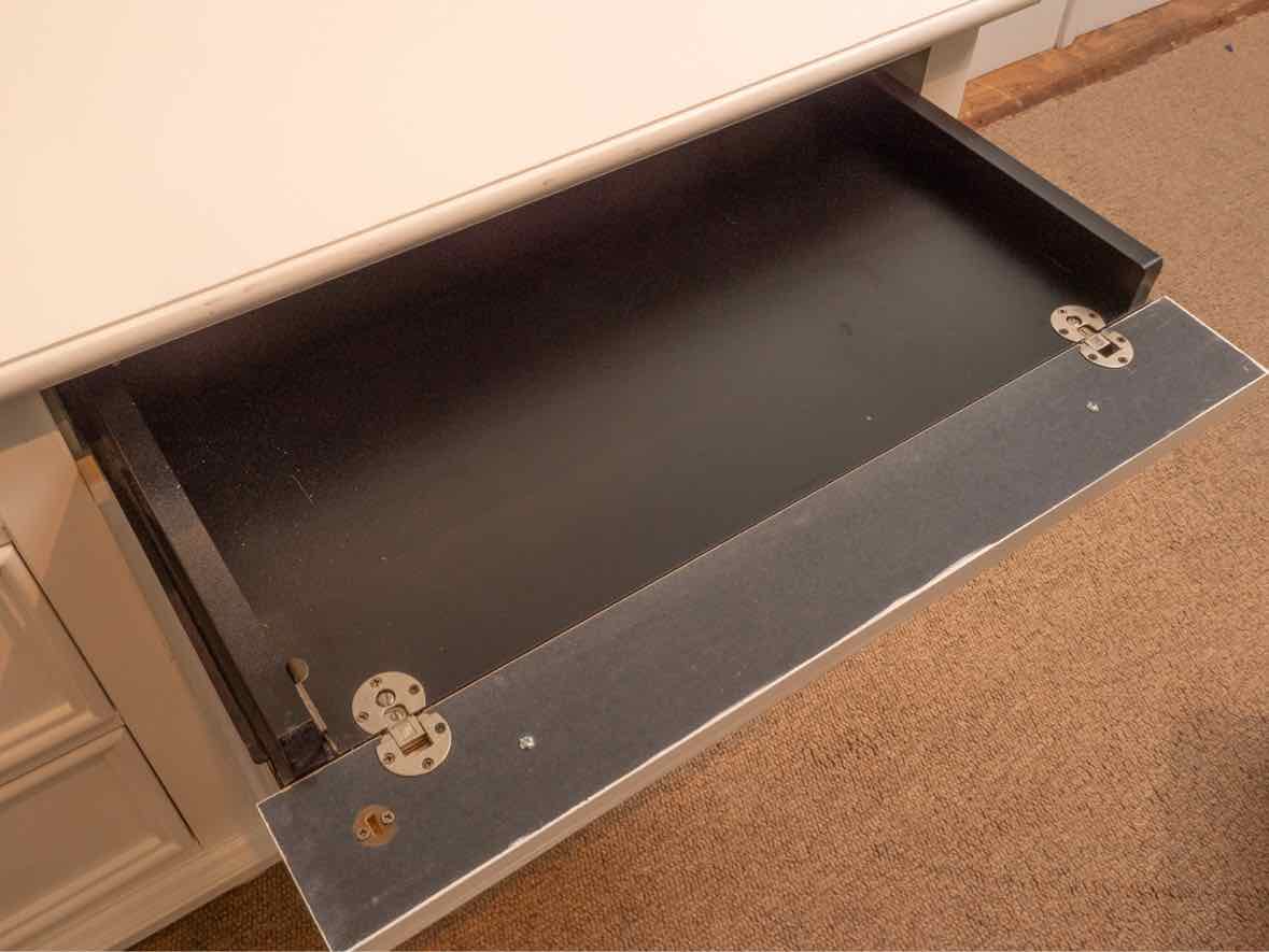 Stanley 'Young America' White  Desk with 4 Drawers & Side Chair