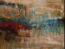 Living Color I Oil Print On Canvas Black & Silver Bead Frame