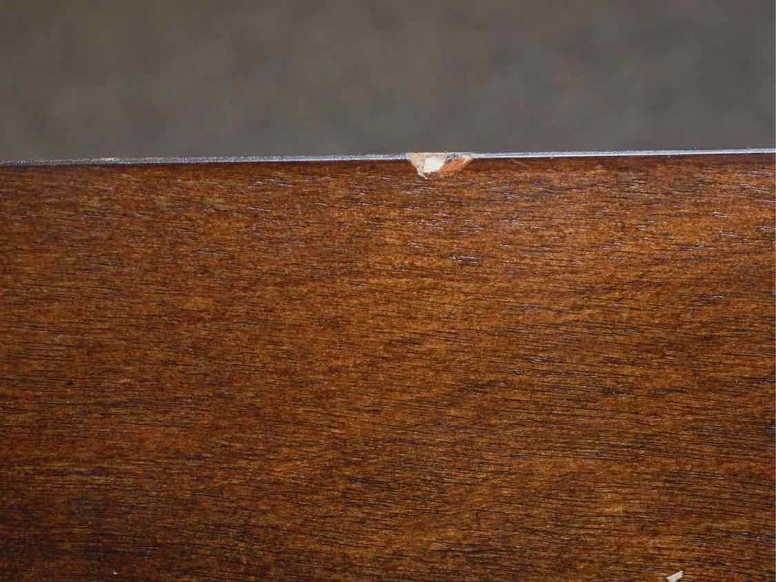 Dark Finish Console with Cabriole Legs