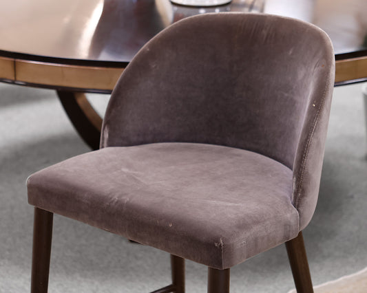 Crate & Barrel Camille Anthracite Velvet Counter Stools