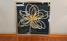 'Green & Gold Arrangment II' Floral Shadowbox