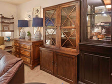 Ethan Allen Display Walnut Finish Display Cabinet