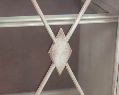 Hooker Furniture Distressed Ivory Lighted Display Cabinet