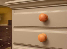 Eucalyptus Green Finish 5 Drawer Chest on Chest with Natural Wood Knobs
