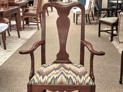 Eldred Wheeler Cherry Double Pedestal Dining Table & Set of Six Chairs