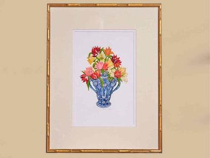 'Blue And White I' Framed Print 2/2