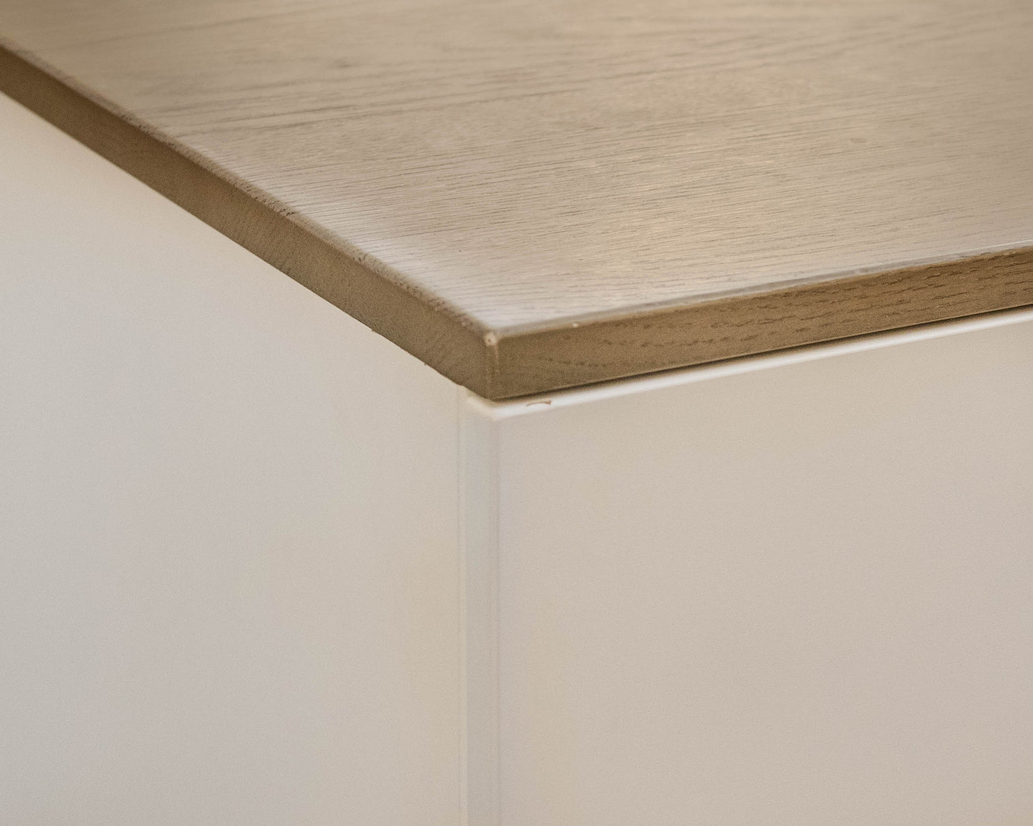 Land of Nod 2-Drawer Nightstand in White and Grey