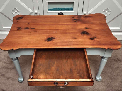 Custom Pine Top Cookie Corner Cocktail Table