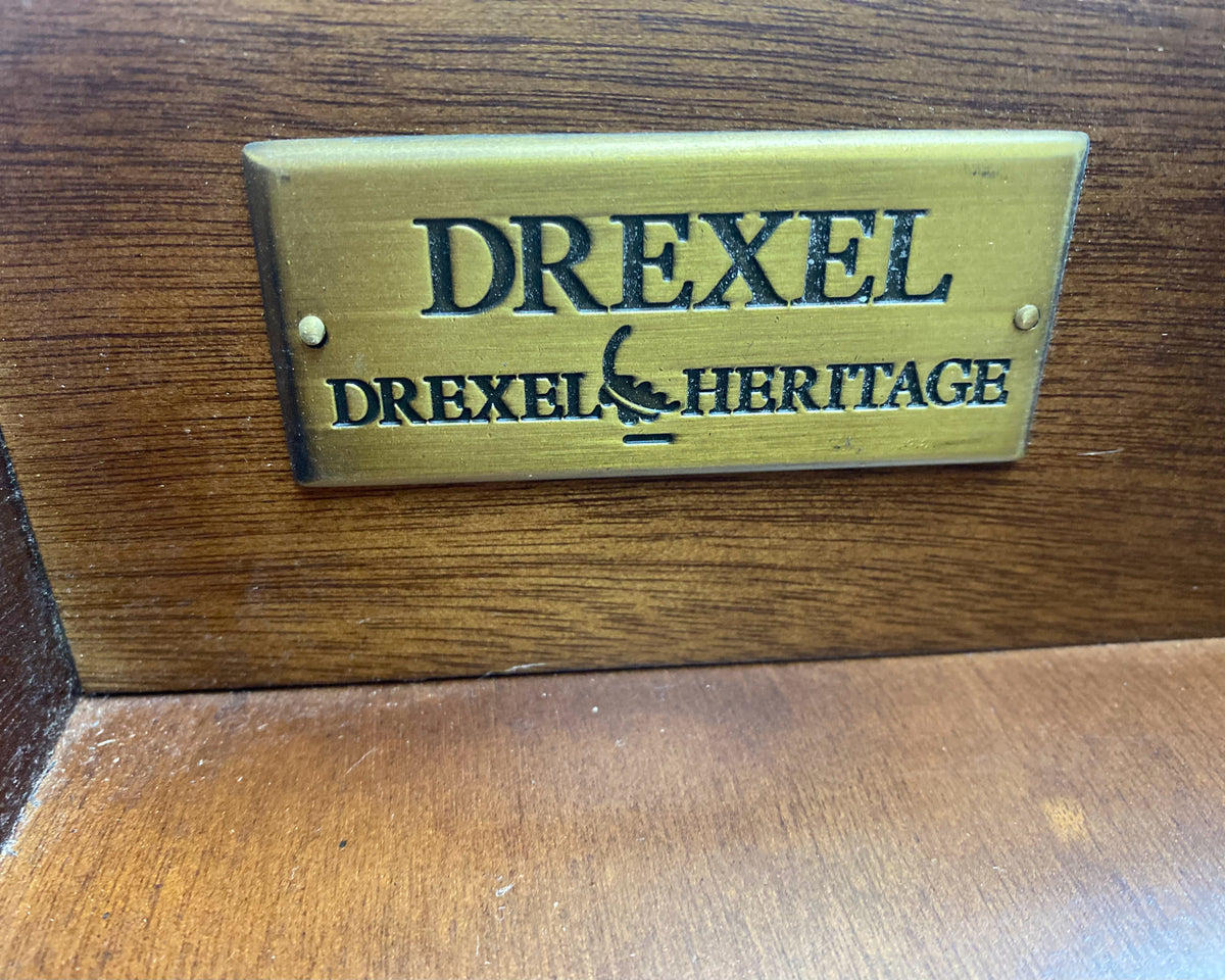 Pair of Drexel Mustard French Provincial Nightstands