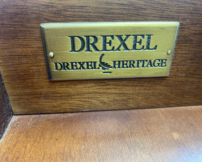 Pair of Drexel Mustard French Provincial Nightstands