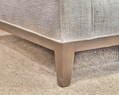 Custom Wood Base Seven Cushion Sectional
