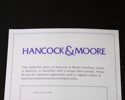 Hancock and Moore 3-Cushion Leather Sofa