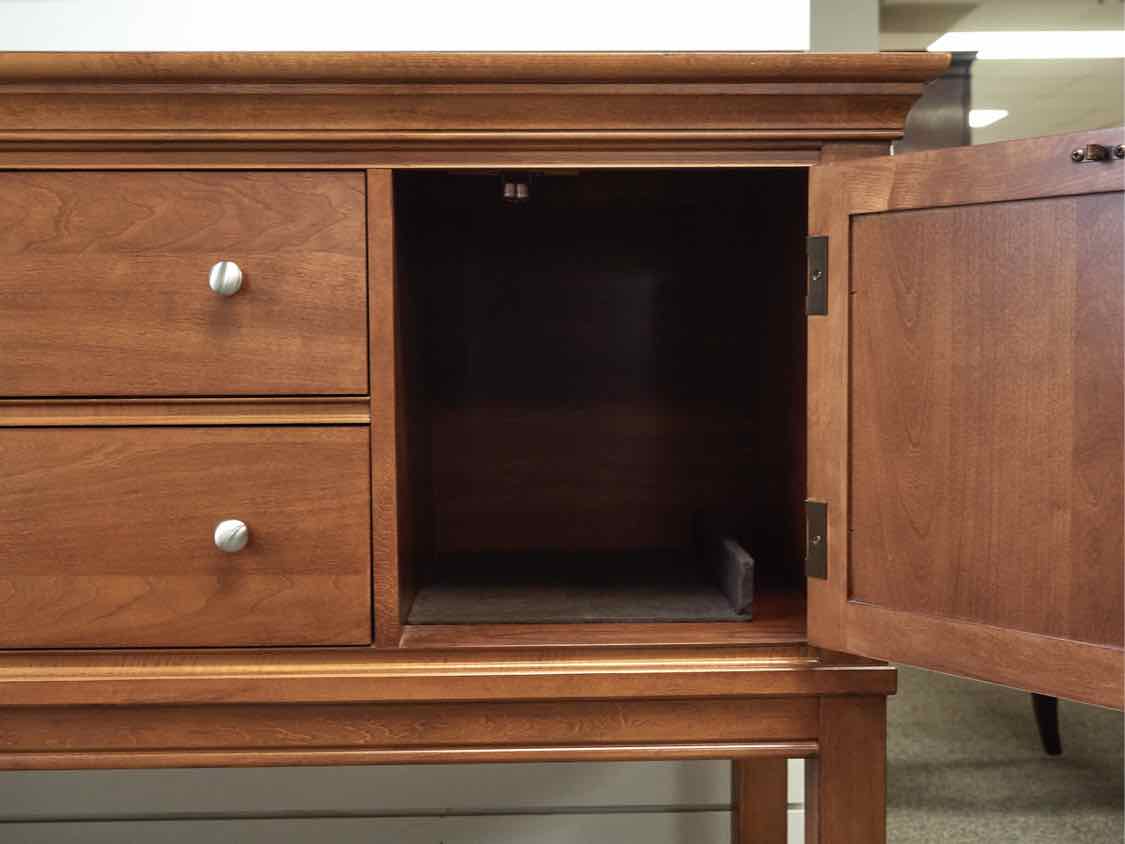 Thomasville Server in Cherry with Brushed Nickel Pulls