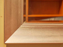 Silver Finish Beaded Accents Beveled Mirror