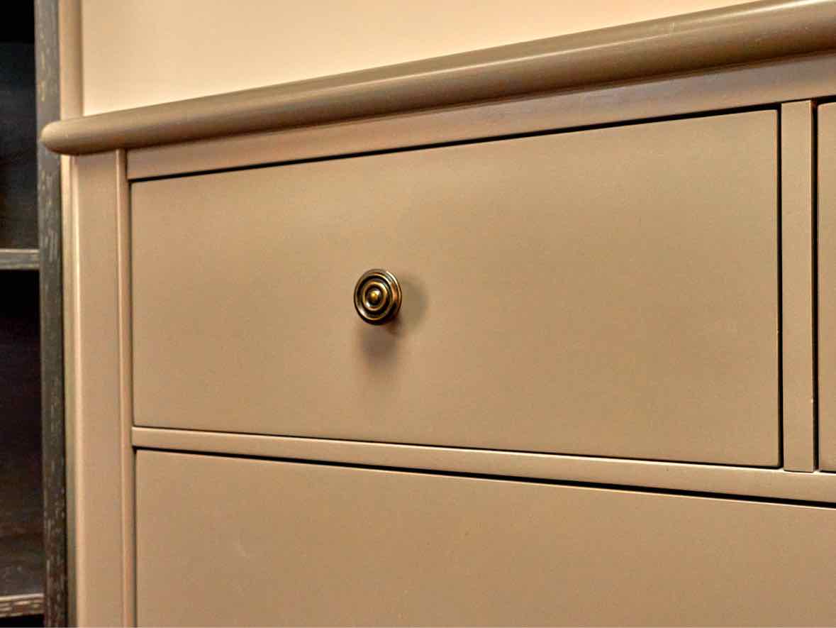 Ballard Designs Sidney Tall Chest in Grey Finish