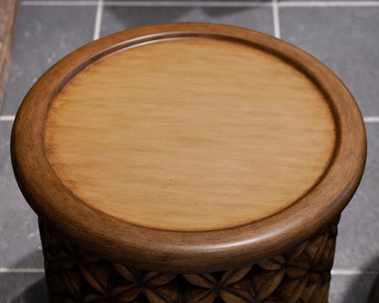 Pair of Serena & Lily Bamileke Resin Side Tables