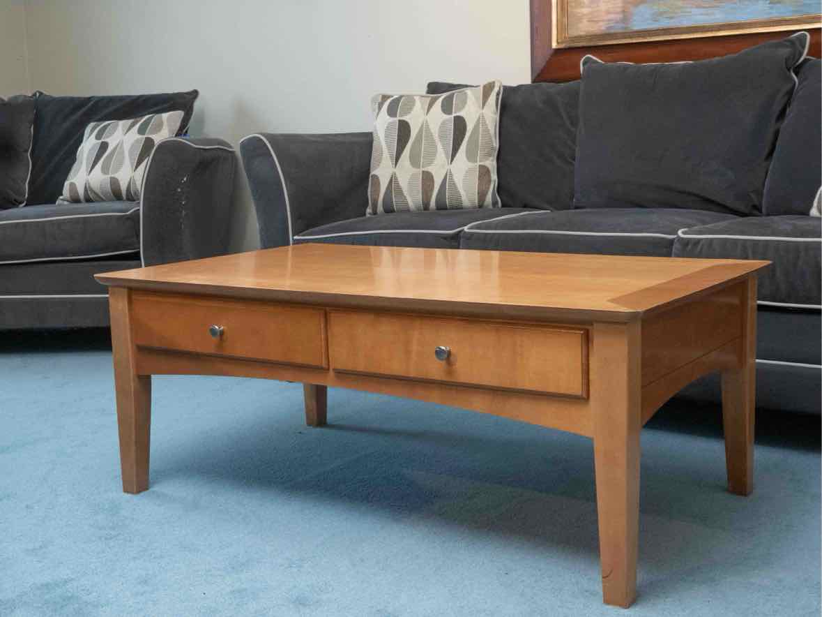 Maple 2 Drawer Cocktail Table