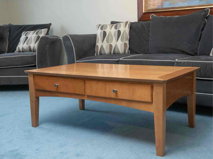 Maple 2 Drawer Cocktail Table