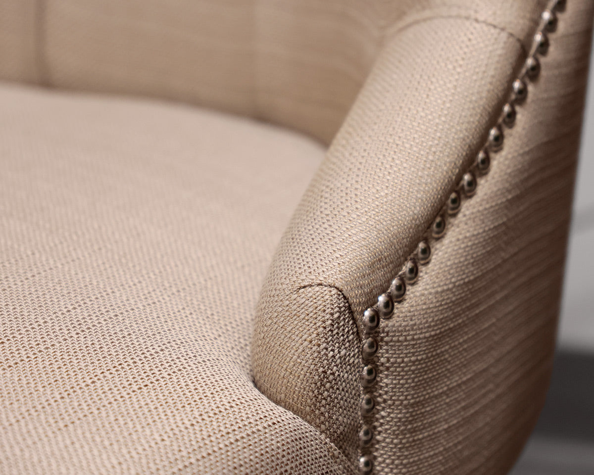 Pair of Tufted Upholstered Host and Hostess Chairs