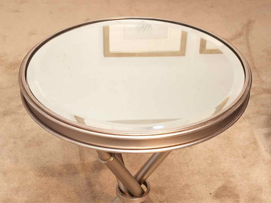 Ethan Allen Mirrored Top Accent Table