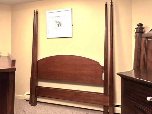 Solid Cherry Queen 4  Post Canopy Bed