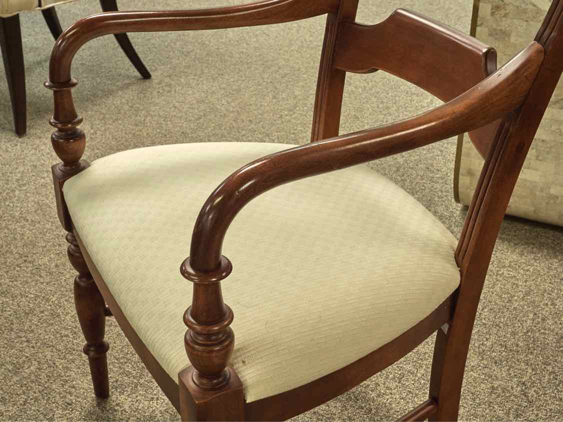 Nichols & Stone Cherry Dining Table & Set of 8 Chairs