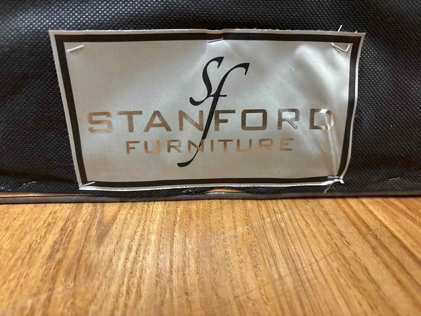 Stanford Leather Ottoman on Casters